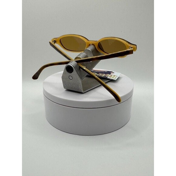 Vintage Y2K Eyeglasses | NOS | Small Oval Style | Tortoise & Yellow Frame | - Picture 8 of 10
